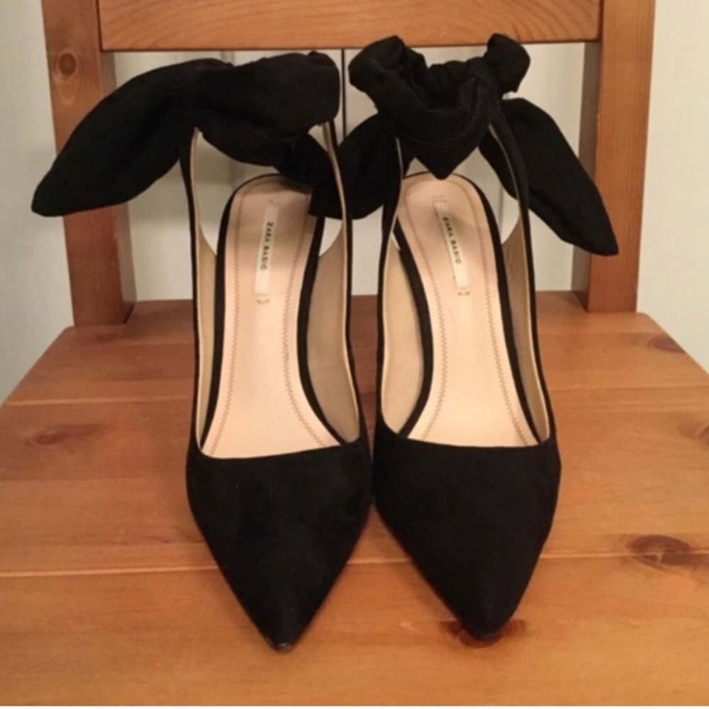 Zara black heels